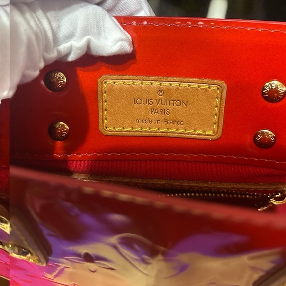 Louis Vuitton Shiny Red Tote Bag - Picture 4 of 6